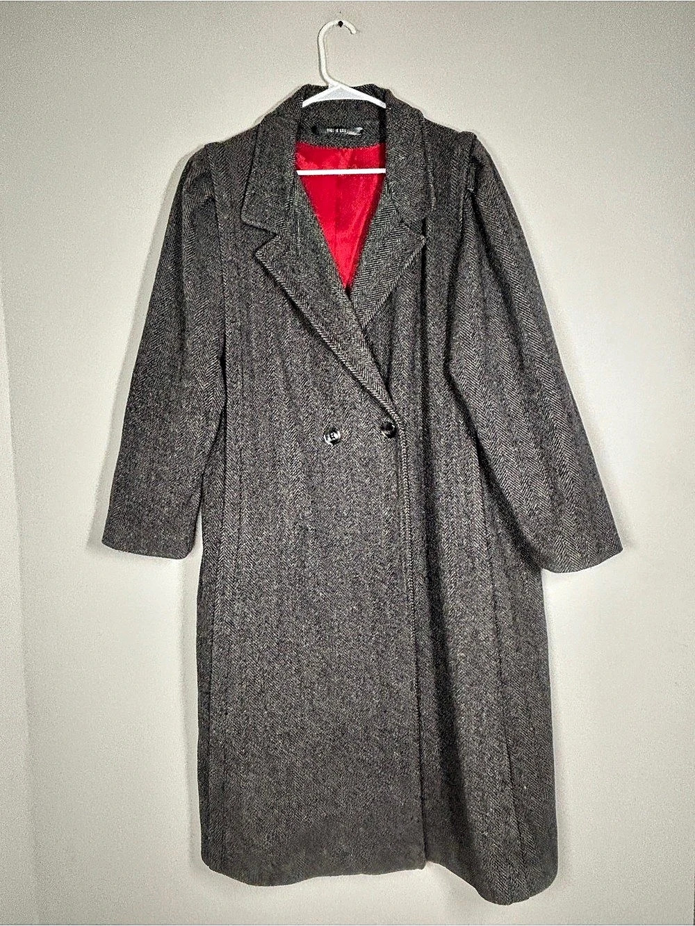 VINTAGE HERRINGBONE TRENCH COAT